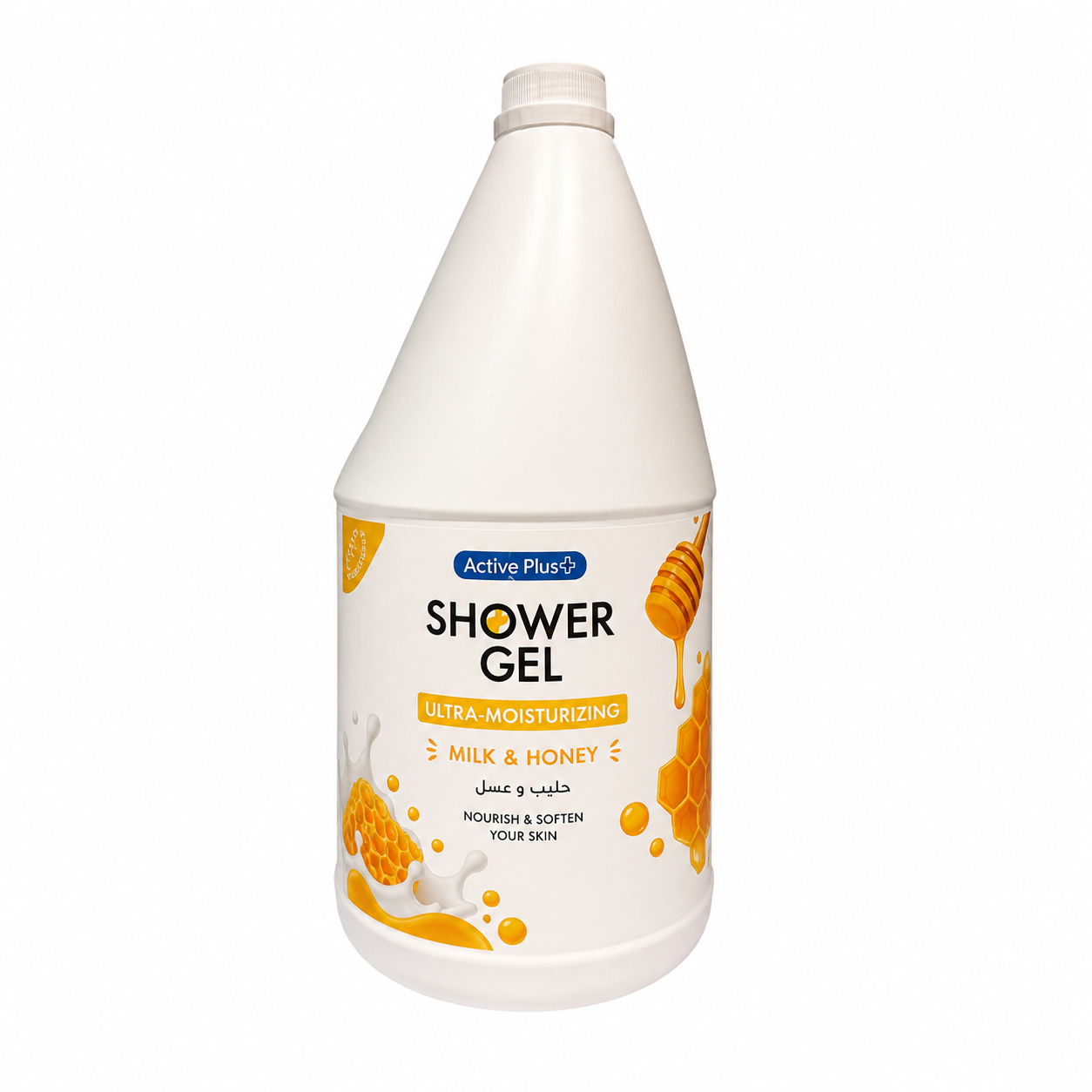 ACTIVE PLUS SHOWER GEL HONEY & MILK 3.78 LTR