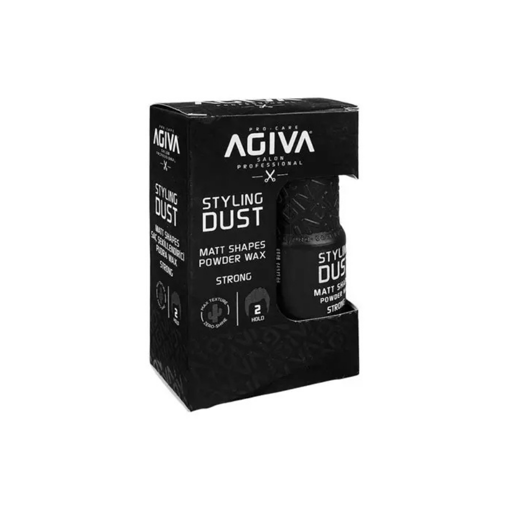 2 Agiva Styling Hair Powder Wax Strong Black 20 Gr